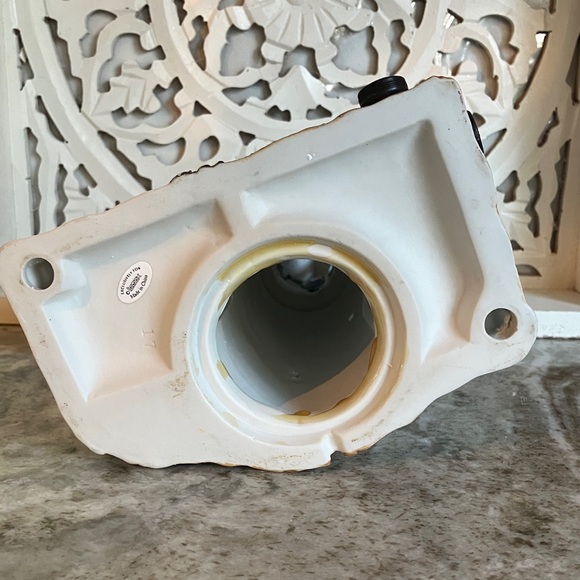 ❄️4 For $20 Lemax Village Collectibles Porcelain Light House Missing Wiring 2001 - Picture 2 of 6